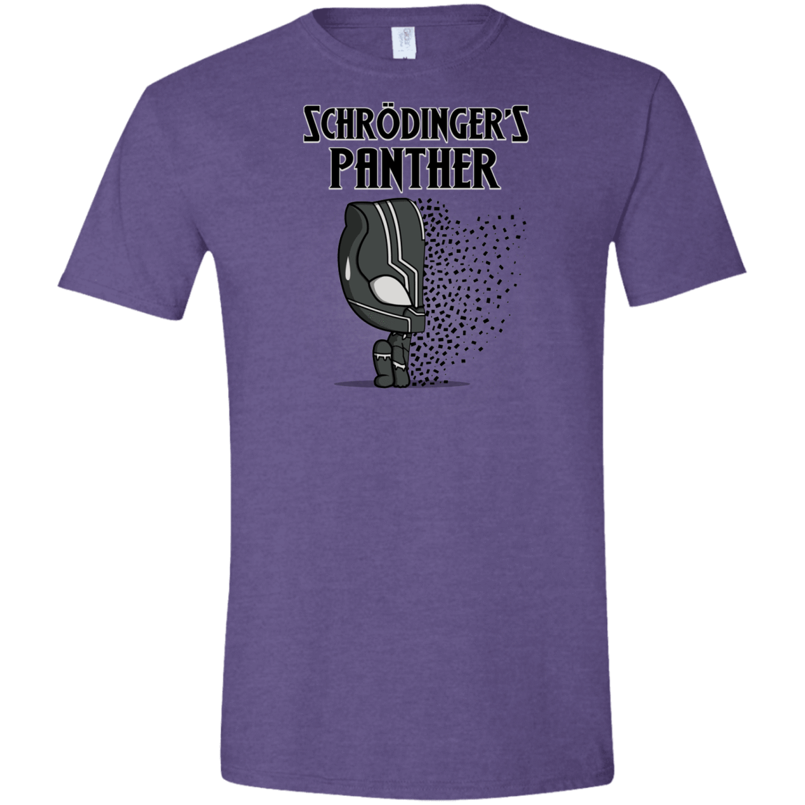 T-Shirts Heather Purple / S Schrodingers Panther Men's Semi-Fitted Softstyle