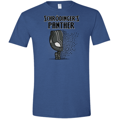 T-Shirts Heather Royal / X-Small Schrodingers Panther Men's Semi-Fitted Softstyle