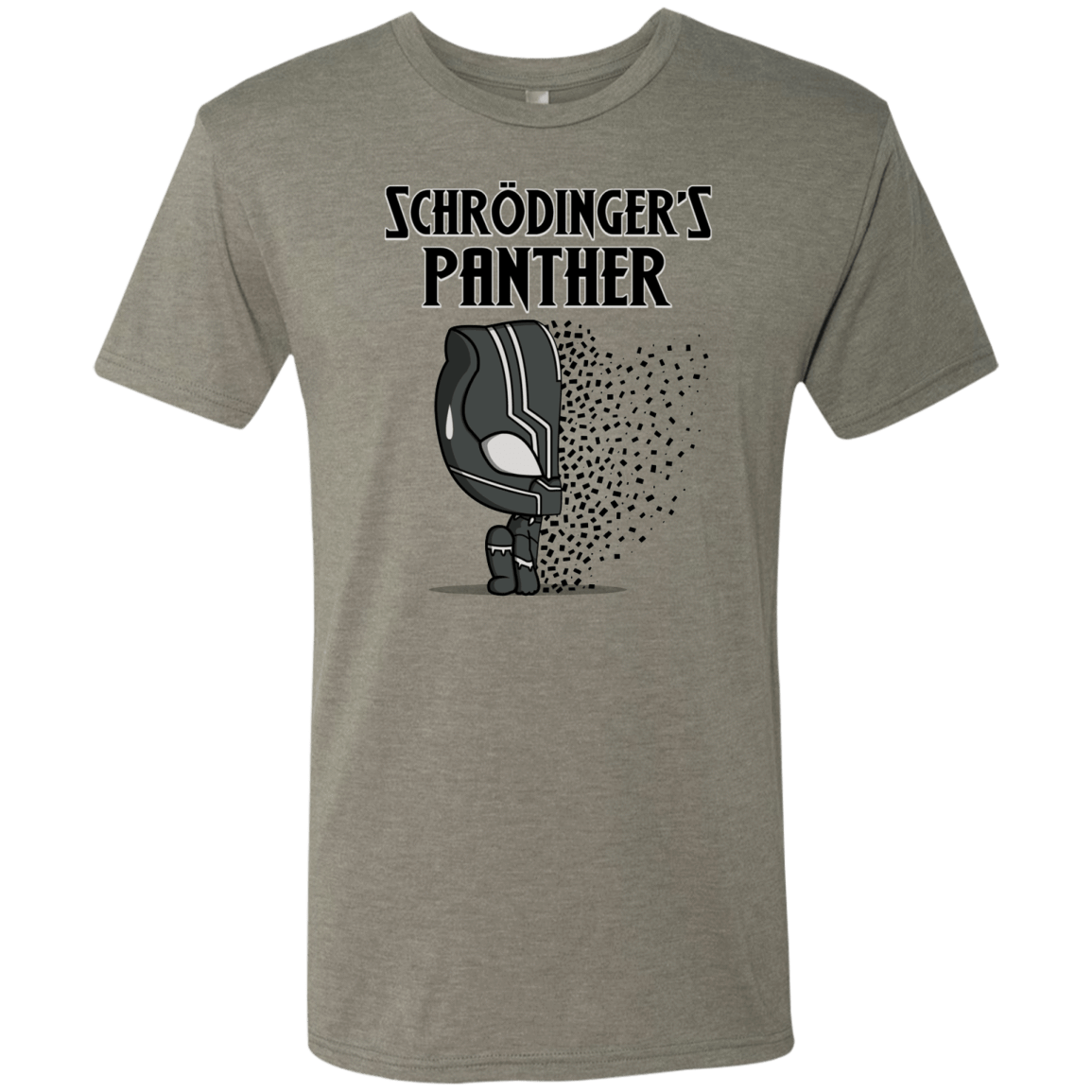 T-Shirts Venetian Grey / S Schrodingers Panther Men's Triblend T-Shirt