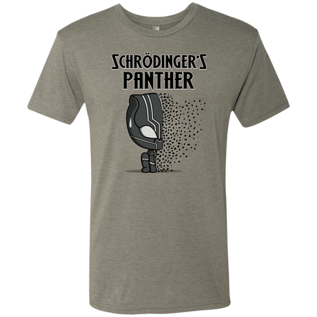 T-Shirts Venetian Grey / S Schrodingers Panther Men's Triblend T-Shirt