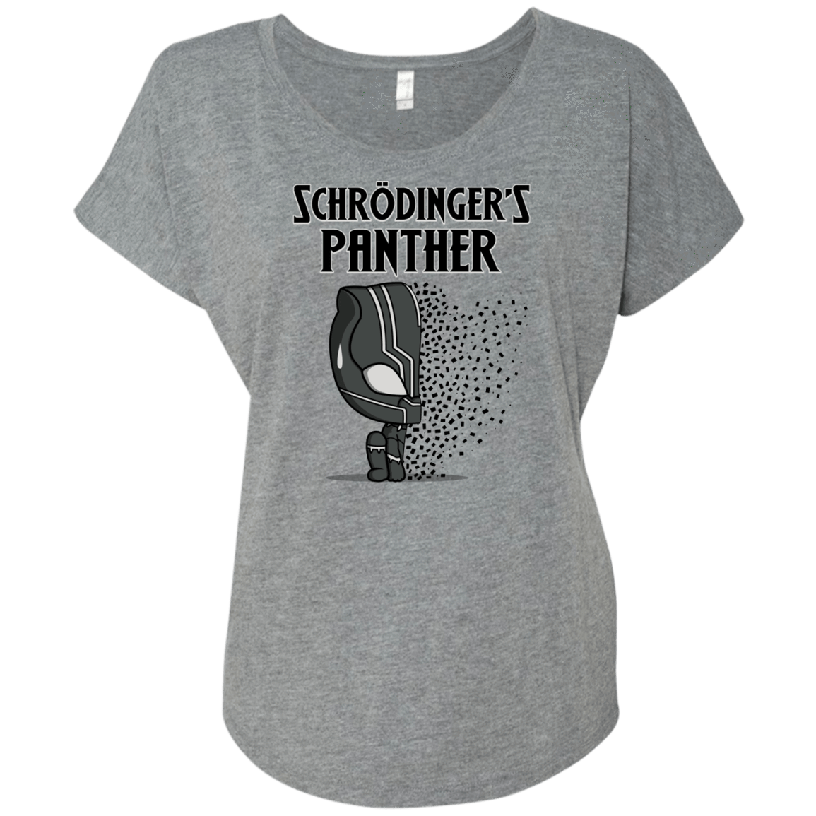 T-Shirts Premium Heather / X-Small Schrodingers Panther Triblend Dolman Sleeve