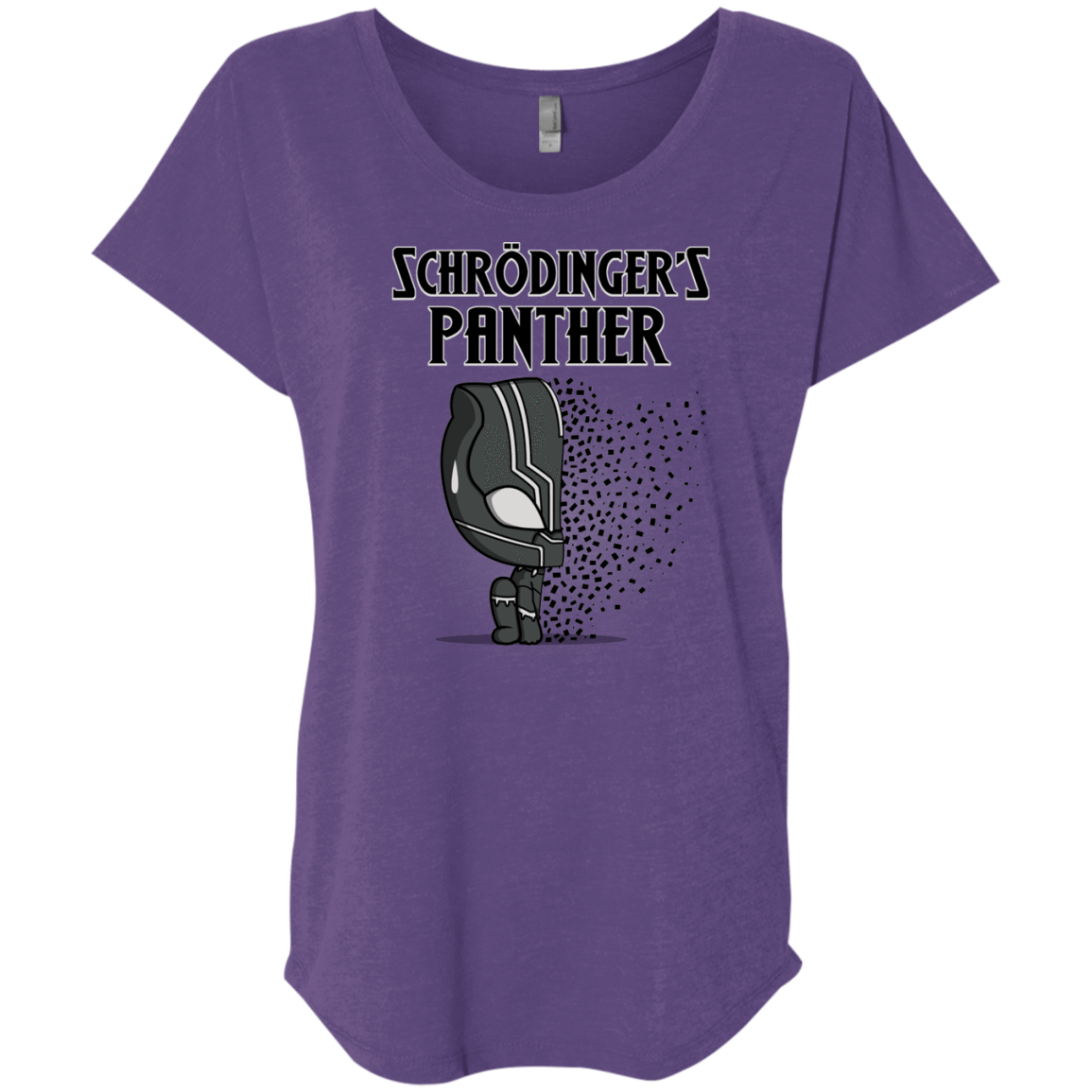 T-Shirts Purple Rush / X-Small Schrodingers Panther Triblend Dolman Sleeve