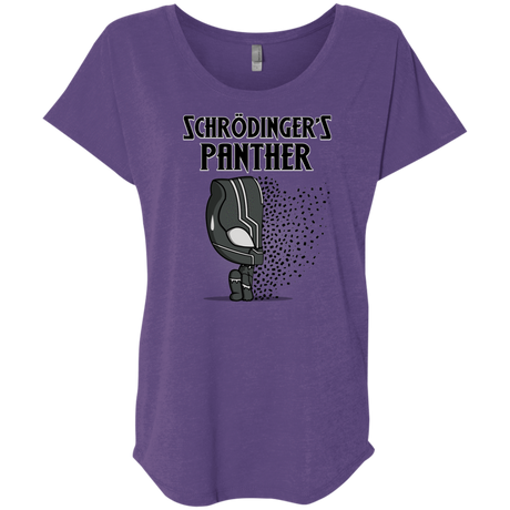 T-Shirts Purple Rush / X-Small Schrodingers Panther Triblend Dolman Sleeve