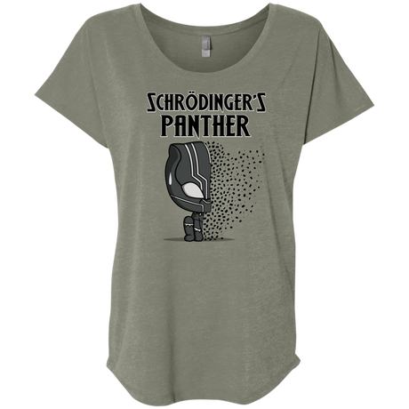 T-Shirts Venetian Grey / X-Small Schrodingers Panther Triblend Dolman Sleeve