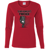 T-Shirts Red / S Schrodingers Panther Women's Long Sleeve T-Shirt