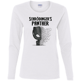T-Shirts White / S Schrodingers Panther Women's Long Sleeve T-Shirt