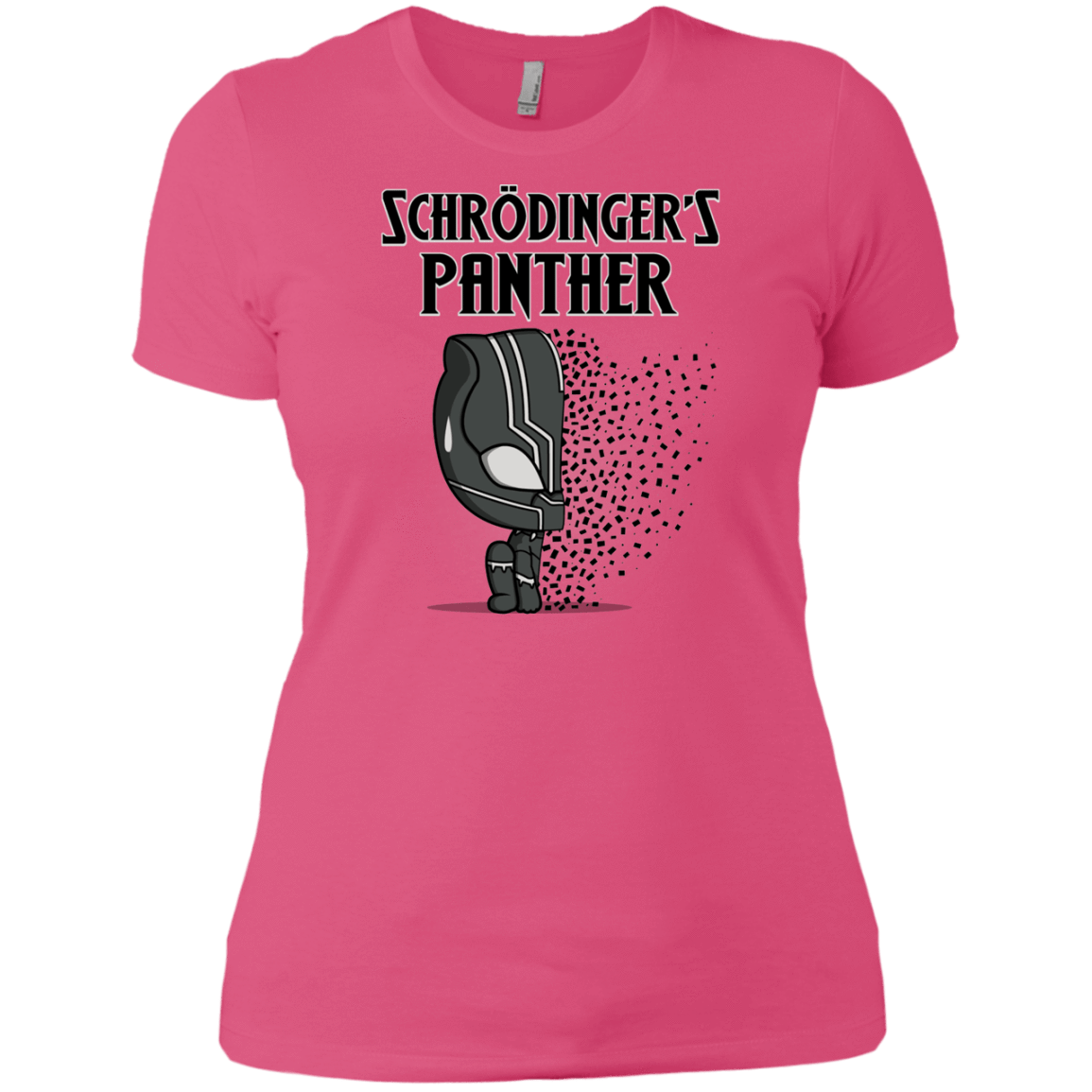 T-Shirts Hot Pink / X-Small Schrodingers Panther Women's Premium T-Shirt