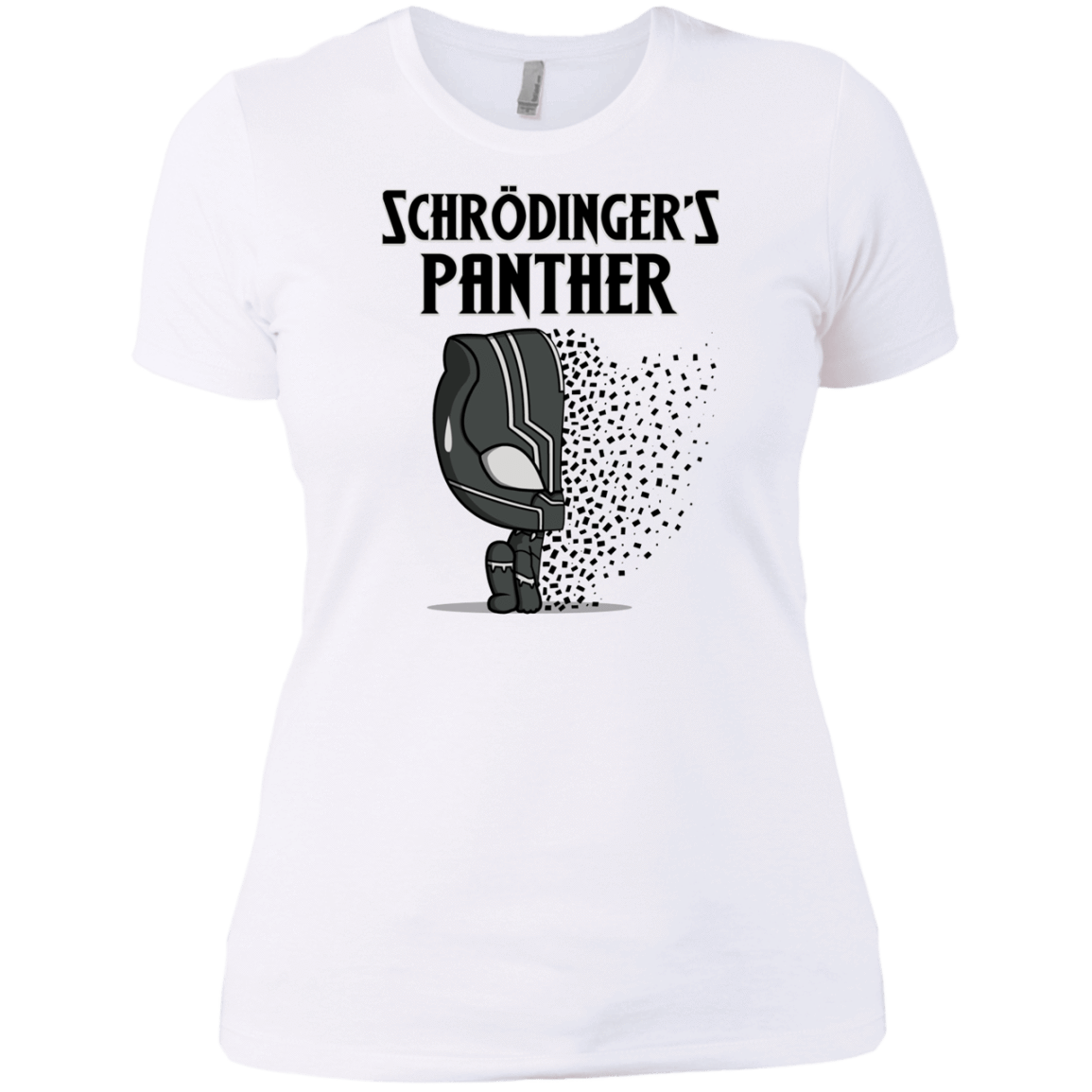 T-Shirts White / X-Small Schrodingers Panther Women's Premium T-Shirt
