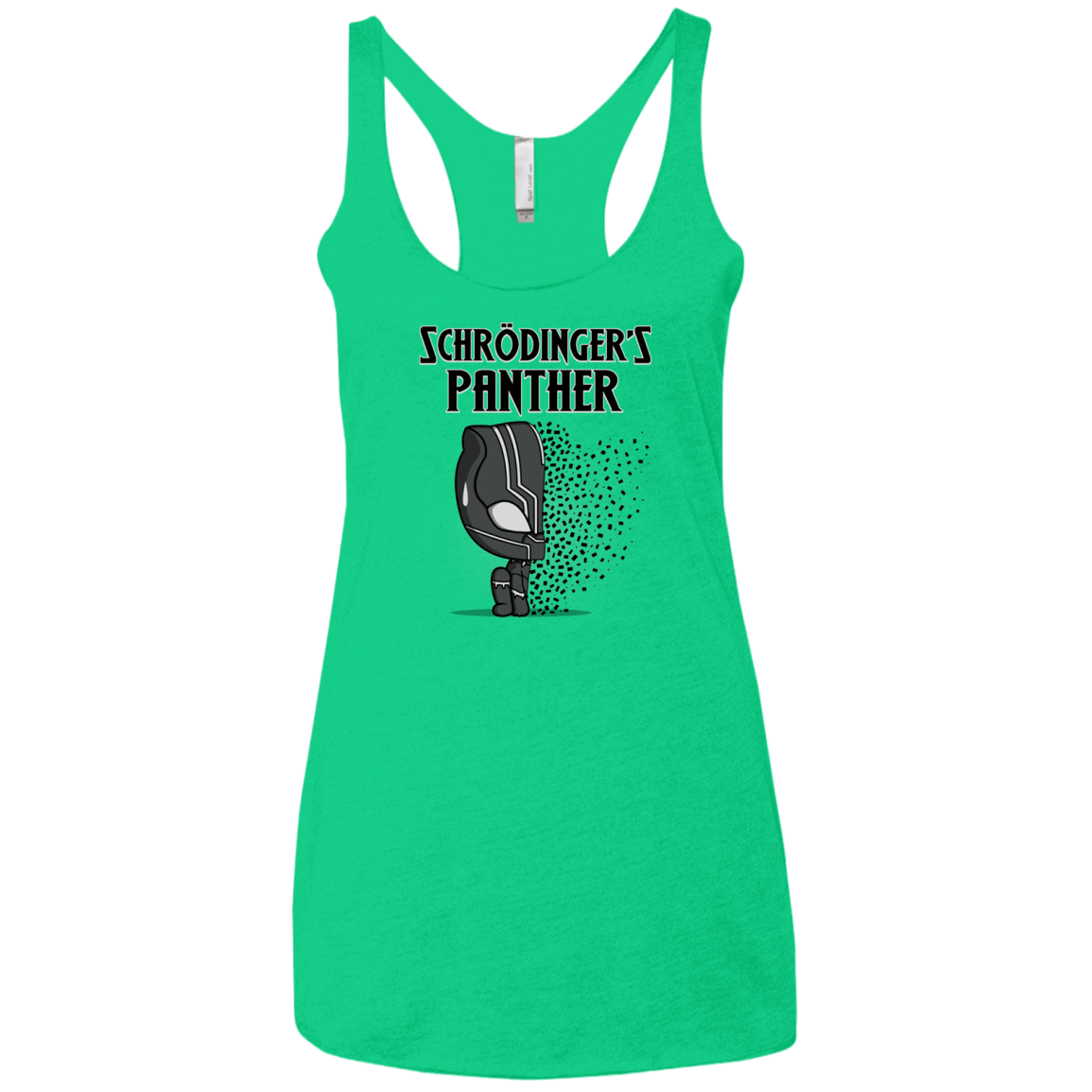 T-Shirts Envy / X-Small Schrodingers Panther Women's Triblend Racerback Tank