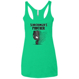 T-Shirts Envy / X-Small Schrodingers Panther Women's Triblend Racerback Tank