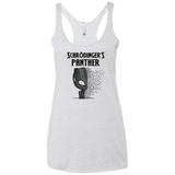 T-Shirts Heather White / X-Small Schrodingers Panther Women's Triblend Racerback Tank