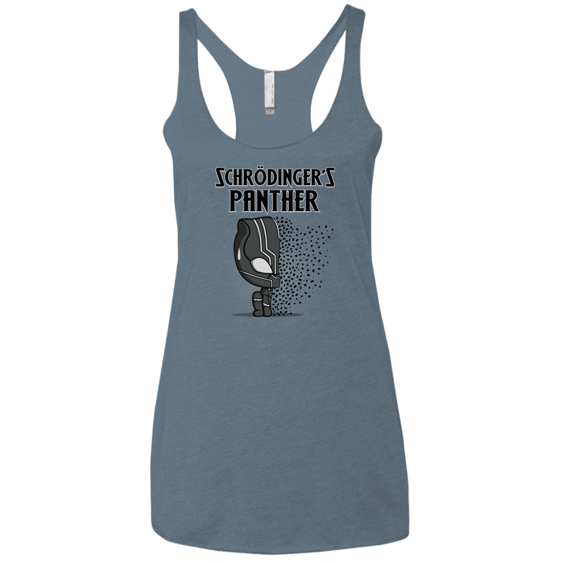 T-Shirts Indigo / X-Small Schrodingers Panther Women's Triblend Racerback Tank