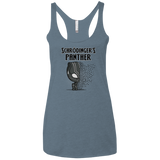 T-Shirts Indigo / X-Small Schrodingers Panther Women's Triblend Racerback Tank