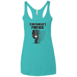 T-Shirts Tahiti Blue / X-Small Schrodingers Panther Women's Triblend Racerback Tank