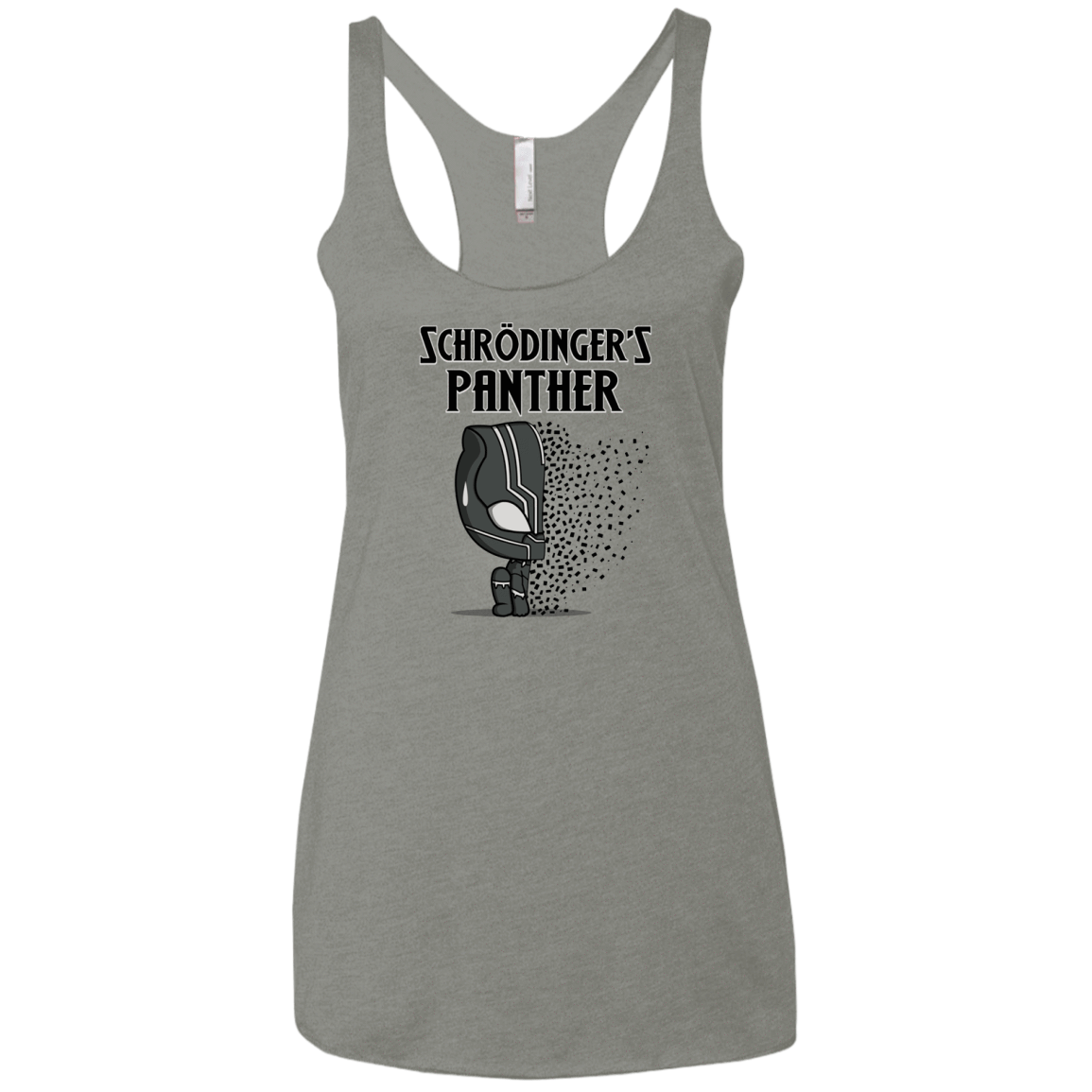 T-Shirts Venetian Grey / X-Small Schrodingers Panther Women's Triblend Racerback Tank