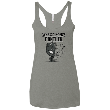 T-Shirts Venetian Grey / X-Small Schrodingers Panther Women's Triblend Racerback Tank