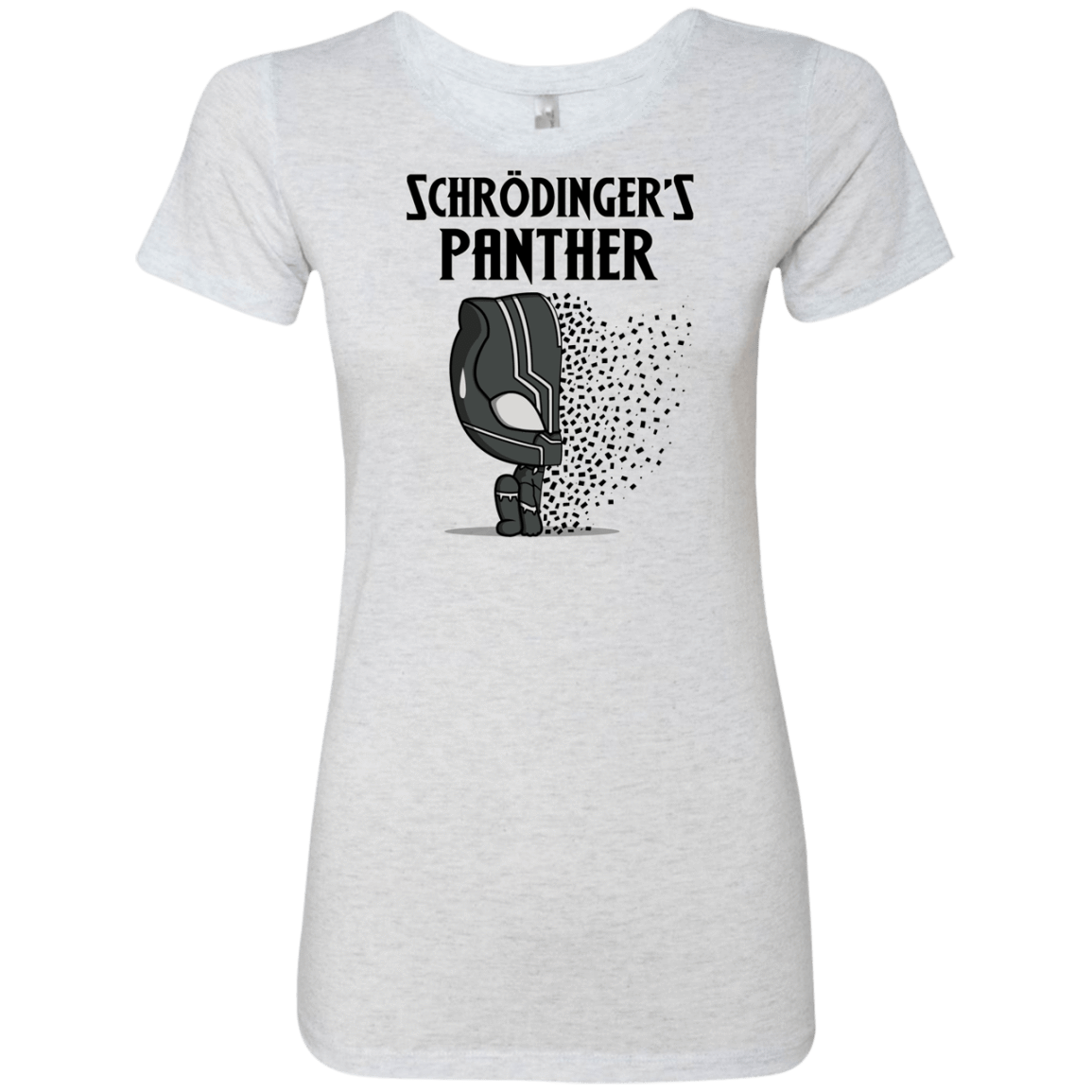 T-Shirts Heather White / S Schrodingers Panther Women's Triblend T-Shirt