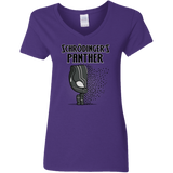 T-Shirts Purple / S Schrodingers Panther Women's V-Neck T-Shirt