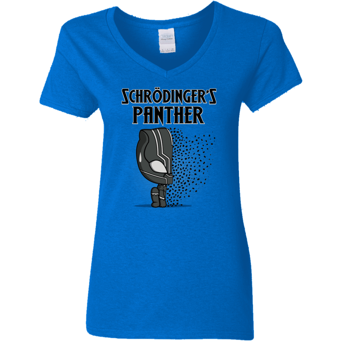 T-Shirts Royal / S Schrodingers Panther Women's V-Neck T-Shirt