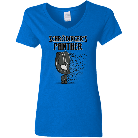 T-Shirts Royal / S Schrodingers Panther Women's V-Neck T-Shirt