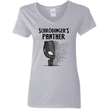 T-Shirts Sport Grey / S Schrodingers Panther Women's V-Neck T-Shirt