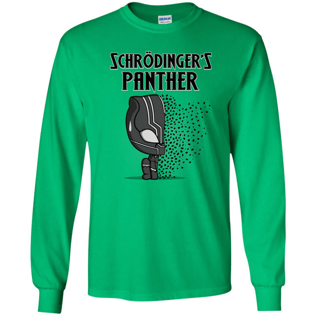 T-Shirts Irish Green / YS Schrodingers Panther Youth Long Sleeve T-Shirt