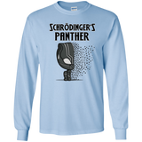 T-Shirts Light Blue / YS Schrodingers Panther Youth Long Sleeve T-Shirt