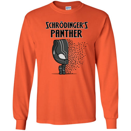 T-Shirts Orange / YS Schrodingers Panther Youth Long Sleeve T-Shirt