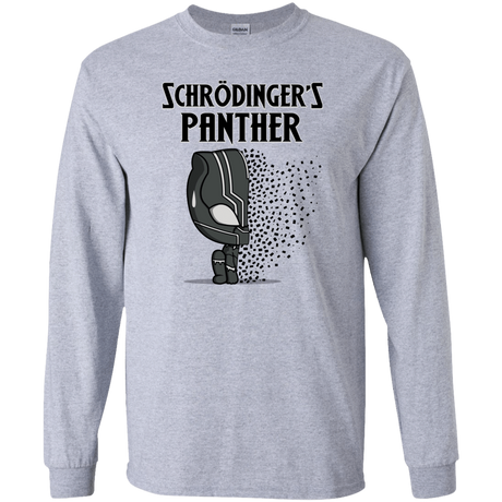 T-Shirts Sport Grey / YS Schrodingers Panther Youth Long Sleeve T-Shirt