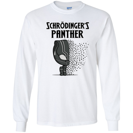 T-Shirts White / YS Schrodingers Panther Youth Long Sleeve T-Shirt