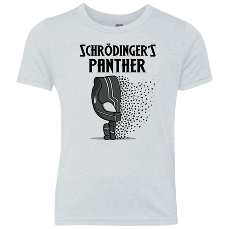 T-Shirts Heather White / YXS Schrodingers Panther Youth Triblend T-Shirt