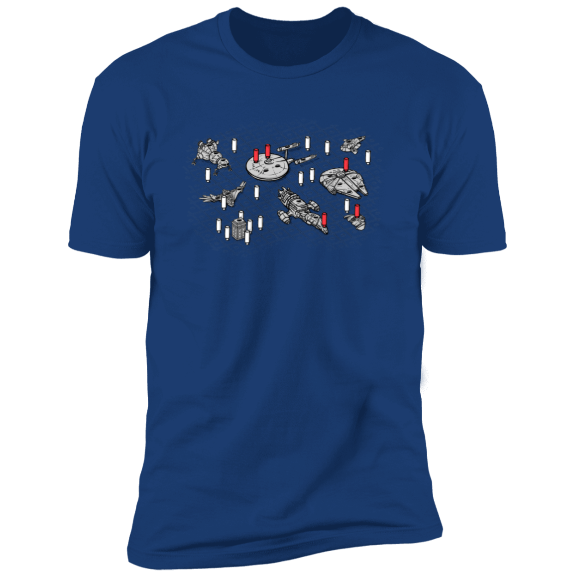 T-Shirts Royal / X-Small Sci-Fi Battleship Premium T-Shirt