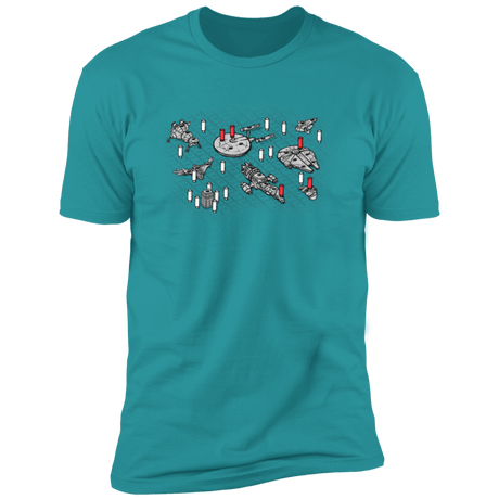 T-Shirts Tahiti Blue / X-Small Sci-Fi Battleship Premium T-Shirt