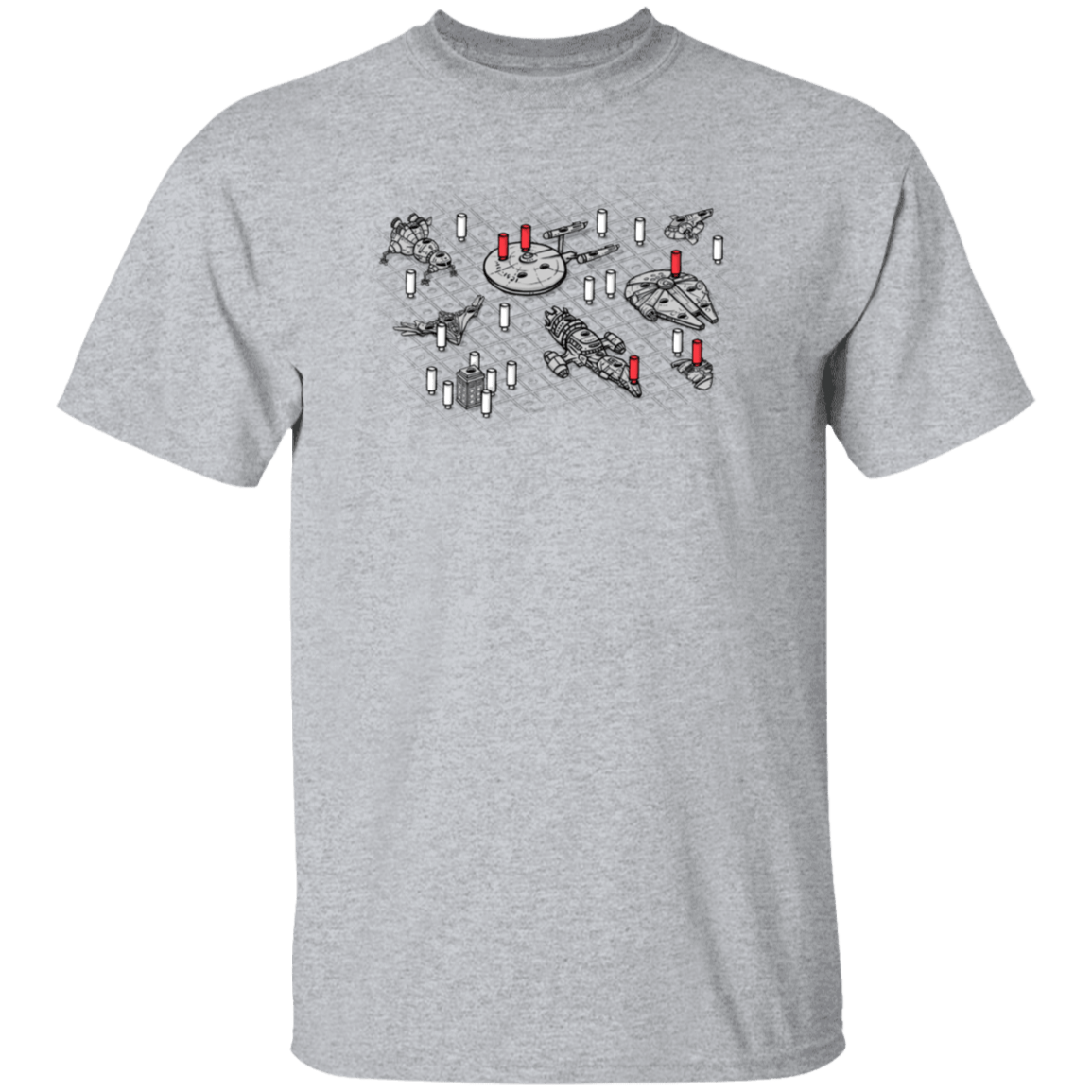 T-Shirts Sport Grey / S Sci-Fi Battleship T-Shirt