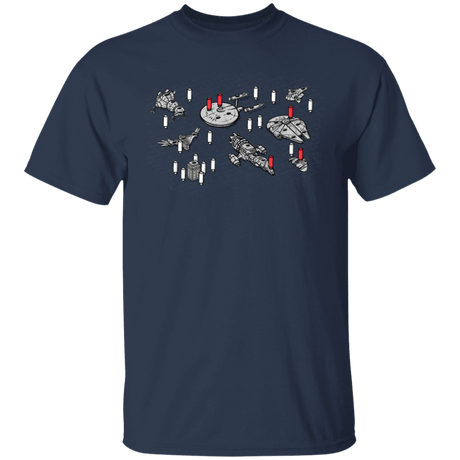 T-Shirts Navy / YXS Sci-Fi Battleship Youth T-Shirt