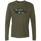 T-Shirts Military Green / Small Science Bitch Men's Premium Long Sleeve