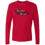 T-Shirts Red / Small Science Bitch Men's Premium Long Sleeve
