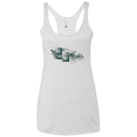 T-Shirts Heather White / X-Small Science Bitch Women's Triblend Racerback Tank