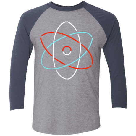 T-Shirts Premium Heather/Vintage Navy / X-Small Science Men's Triblend 3/4 Sleeve