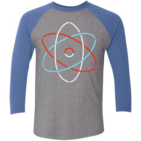 T-Shirts Premium Heather/Vintage Royal / X-Small Science Men's Triblend 3/4 Sleeve