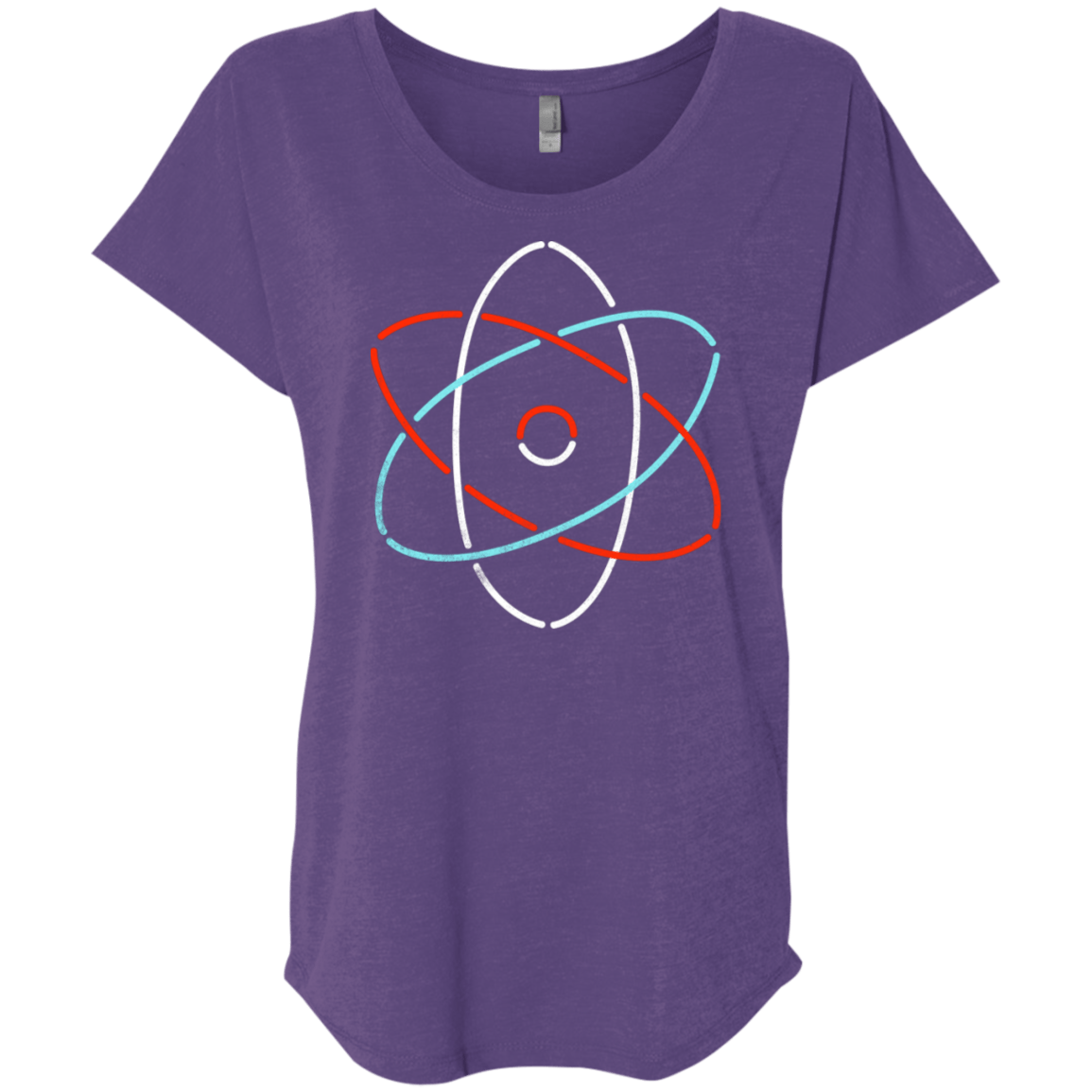 T-Shirts Purple Rush / X-Small Science Triblend Dolman Sleeve