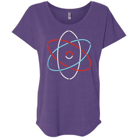 T-Shirts Purple Rush / X-Small Science Triblend Dolman Sleeve