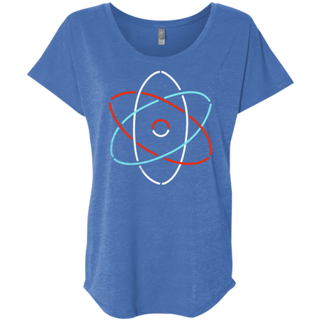 T-Shirts Vintage Royal / X-Small Science Triblend Dolman Sleeve