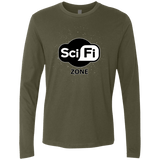 T-Shirts Military Green / Small Scifi zone Men's Premium Long Sleeve