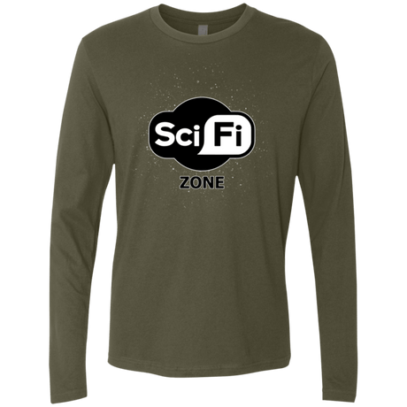 T-Shirts Military Green / Small Scifi zone Men's Premium Long Sleeve