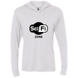 T-Shirts Heather White / X-Small Scifi zone Triblend Long Sleeve Hoodie Tee