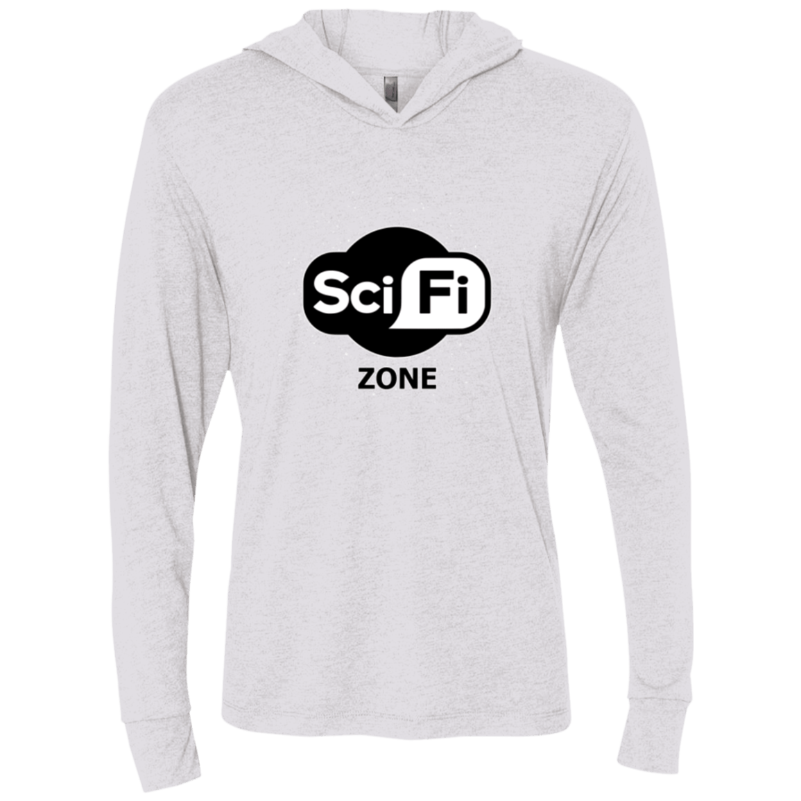 T-Shirts Heather White / X-Small Scifi zone Triblend Long Sleeve Hoodie Tee