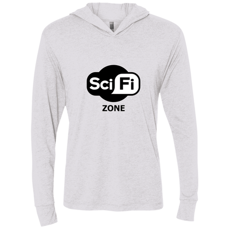 T-Shirts Heather White / X-Small Scifi zone Triblend Long Sleeve Hoodie Tee