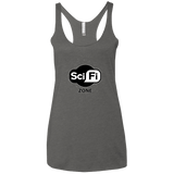 T-Shirts Premium Heather / X-Small Scifi zone Women's Triblend Racerback Tank