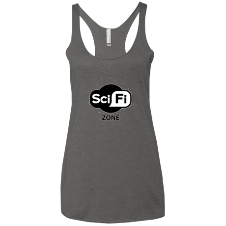 T-Shirts Premium Heather / X-Small Scifi zone Women's Triblend Racerback Tank
